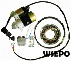 Wholesale 186F 9hp L100 Diesel Engine Electric Start Rebuild Kit - Click Image to Close